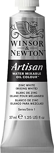 Winsor & Newton óleo al agua Artisan - Tubo de óleo mezclable con agua de 37ML blanco de zinc