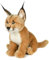 Uni-Toys - Karakal, sitzend - 30 cm (Höhe) - Plüsch-Katze, Luchs, Caracal - Plüschtier, Kuscheltier