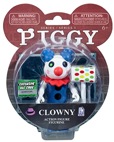 Bizak Piggy Clowny Figur 10 cm, Sie können das Spiel zu Hause mit Ihren Lieblingsfiguren nachstellen, mit Zubehör und einem einlösbaren Code im Videospiel, Verschiedene Modelle (64238052)
