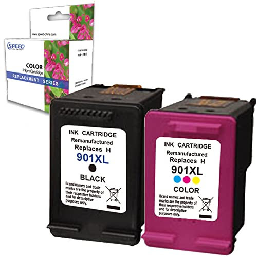 Kompatible Druckerpatronen für HP 901 XL Schwarz + 901 XL Farbe 901XL Druckerpatrone OFFICEJET 4500, J4500 WIFI, J4524, J4535, J4580, J4585, J4600, J4624, J4660AI. O, J4688 0, J4860, G510n, G510