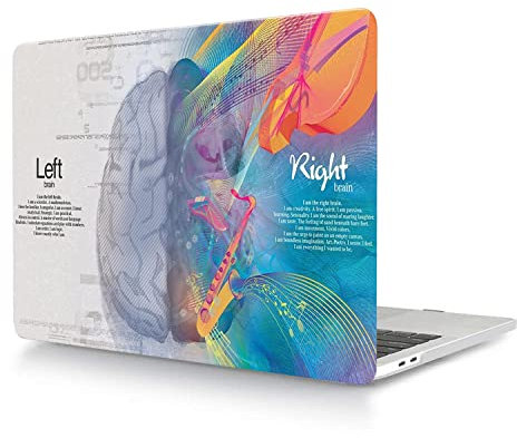 Hülle Case Kompatibel mit MacBook Pro 16 Zoll 2020 Freisetzung A2141 mit Touch Bar and Touch ID, Ultradünne Plastik Hartschale Schutzhülle, Musikalisches Hirn