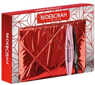 Deborah Milano - Pochette Idea Regalo, include Mascara MyPower Volume e Eyeliner Pen 24 Ore Extra Nero, N.06