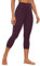 CRZ YOGA Butterluxe Damen High Waist 3/4 Leggings Capri Blickdicht Sport Yoga Fitness Sommer Sporthose - 53cm Dunkellila 40