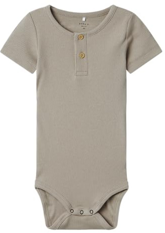NAME IT Baby - Jungen Nbmkab Ss Body Noos, Pure Cashmere, 50
