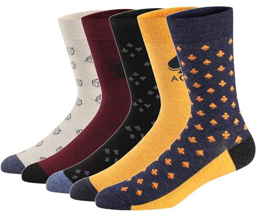Ueither Lustigen Herren Socken Bunte Gemusterte Baumwolle Socken (Farbe 33,42-48)