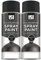 2 x 400ml 151 Multipurpose Spray Paint Black Satin All Surfaces