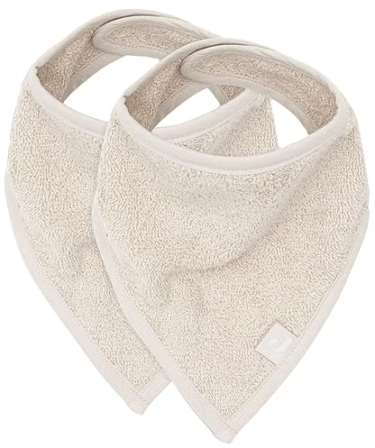Jollein Lätzchen Bandana ca. 37 x 24,5 cm Nougat 2er Pack | 029-867-00093