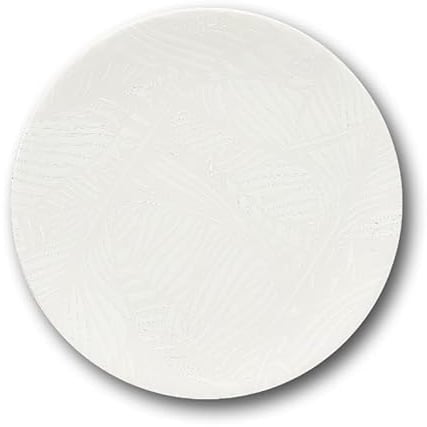 Saturnia Set 12 Piatti da Tavola Piani Breath Bianco in Porcellana 26 cm