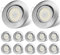 cloksh LED Einbaustrahler 230V Flach Dimmbar LED Spots 6W IP44 Bad Einbauleuchten Deckenspots Deckenstrahler,Neutralweiß 4000K Schwenkbar Einbauspots für Badezimmer Küche Wohnzimmer,12er Set
