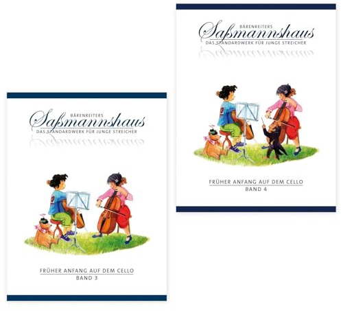 Früher Anfang auf dem Cello Band 3 + 4 | Eine Violoncelloschule für Kinder | Saßmannshaus | BA09693 + BA09694 | Bärenreiter Verlag | ISMN 9790006536566 + 9790006536573 | Soundman Kolophonium