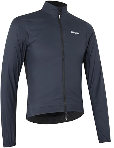 GripGrab PACR Windjacke Rennrad Herren Winddichte Radjacke MTB Gravel Bike | Leichter Windbreaker mit 2-Wege-RV, atmungsaktivem Mesh-Einsatz und kleinem Packmaß für Trikottaschen, enganliegende Passform