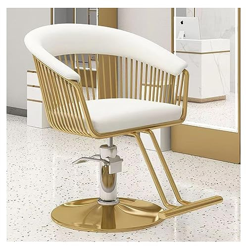 XFQZJG Friseurstuhl für Zuhause und professionelle Friseursalons, Verstellbarer Friseurstuhl, Friseurstuhl mit Drehgelenk und Hydraulikpumpe