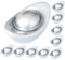 KOMBIUDA 20St Ingot-Modell Dekoration Home Decoration Silber Yuanbao Mini Yuanbao wohnaccessoires Toy Mini-Barren Minibarren aus Harz Requisiten für das Szenenlayout Barrendekore Silver