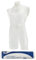 JAKERA 200 Disposable Plastic Aprons – White Healthcare Aprons on Roll with Neck & Waist Ties, Lightweight, Latex-Free, Hygienic Protection