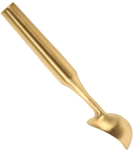 PRETYZOOM cuillère à creuser Boule de glace Outil de cuisine pour glaces Cuillère à glace pour gelato jolie cuillère à glace nouveauté cuillère à glace boule d'or acier inoxydable 304 Golden