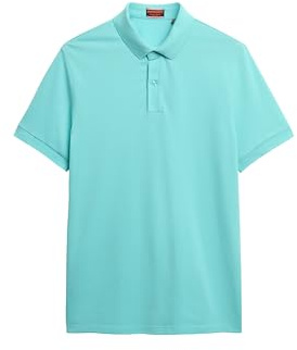 Superdry Herren City Pique Poloshirt lockere Passform
