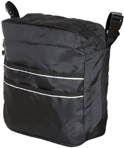 manhegari Rollatortasche Korb Für Rollator Walker wasserdichte Faltbare Walker-Befestigung Freihändiger Aufbewahrungskorb Multifunktions-Rollstuhl-Bag Großes Tragezubehör