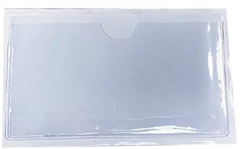 Fllyvly Card Sleeves, Kartenhalter für Behinderte Windschutzscheibe 6 x 9 cm transparente Selbstklebende Kartenhalter, Ideal für Parkausweise, Behindertenausweise und Mautkarten (1)