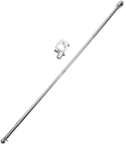 Veemoon Mástil de bandera de motocicleta ajustable retráctil soportes de bandera de aleación de aluminio telescópico para bicicletas Soporte portátil para motocicleta Offroad Accesorios