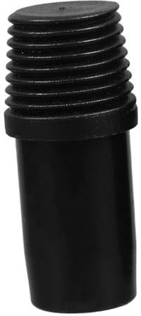 Homoyoyo German Threaded Connector Extension Pole Adapter for Mop and Broom Handles Black Metal Threaded Tip Replacement Compatible Paint Brush Extension Poles