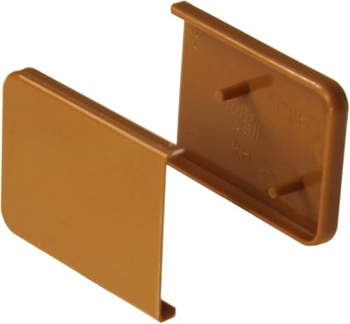 Caramel uPVC Capping Board End Caps (Pair) - for 9mm Boards