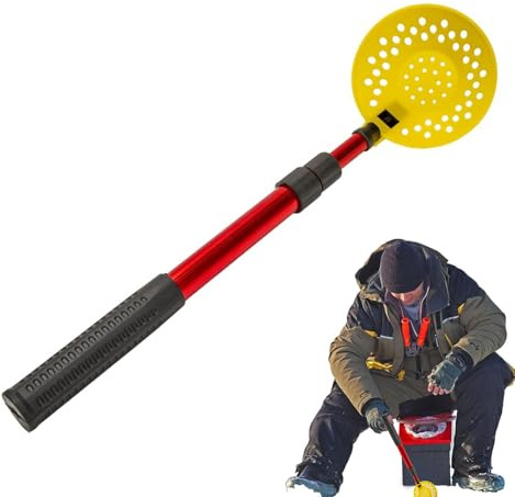 Palaufr Eisangeln Skimmerkelle,79 cm ausziehbarer Eisschöpfer | Winterangeln Schöpfgerät,für Outdoor Winter Fluss Männer Frauen