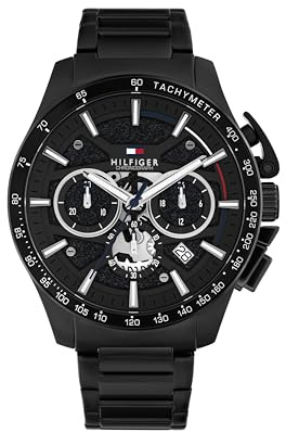 Tommy Hilfiger Bank Chronograph für Herren mit Silikon- oder Edelstahlarmband