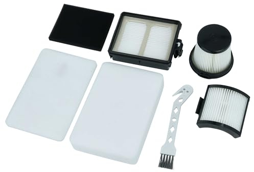 vhbw 5-tlg. Filter + Pinsel Set kompatibel mit Shark Detect Pro Systeme IW1611, IW3611 Staubsauger