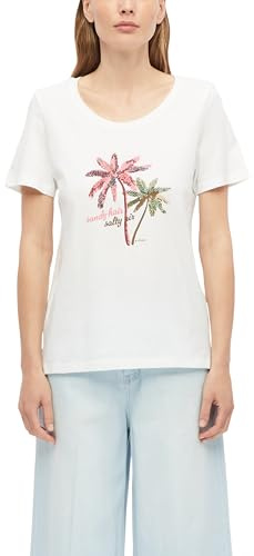 s.Oliver T-Shirt mit Print und Schmuckdetails