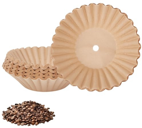 HOBBIESAY 100PCS Percolator Coffee Filters 20.5x7.5cm Pre-Punched Holes Coffee Filter Large Basket Disposable Paper Filter for Commercial Brewers and Large Coffees Urns at Home Office or Cafe