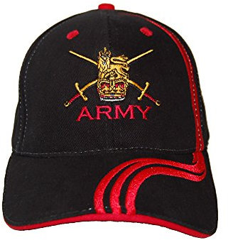 Pineapple Joe's Armee-schwarz/rote Kappe, schwarz/red, Einheitsgröße