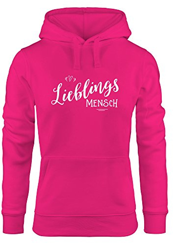 MoonWorks Hoodie für Damen, Lieblingsmensch, Sweatshirt mit Kapuze, Liebste oder Beste Freundin