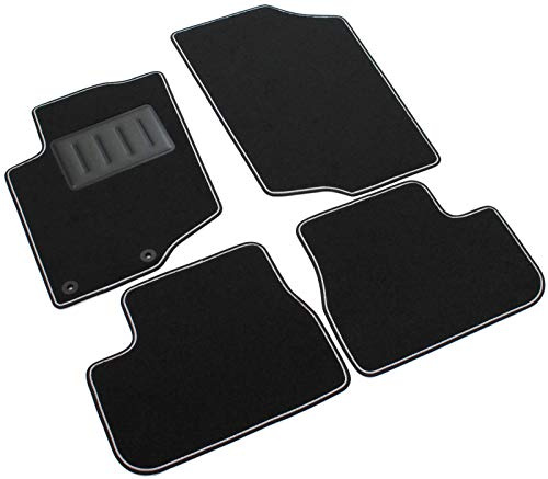 ilTappetoAuto by Fabbri 3 - SPRINT03502 - Maßgeschneiderte Fußmatten für Auto aus Schwarzem Rutschfestem Teppich Kompatibel mit