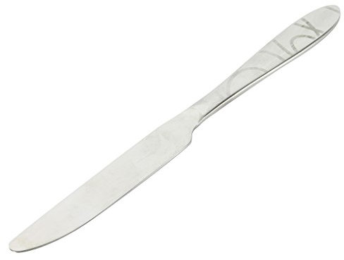 Gimel 510219 Couteaux Table, Acier Inoxydable, Argent, 23.3 x 2 x 0.5 cm