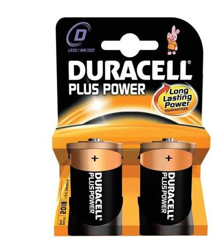 Duracell Plus Power D Batterie alcaline à Usage Unique 1,5 V