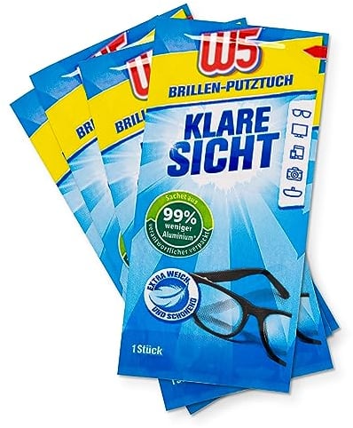 30 CLEANING WIPES W5 Suitable to Clean glasses, cameras, binoculars, car mirrors, helmet visors, computer screens, televisions, mobile phones iphone Android