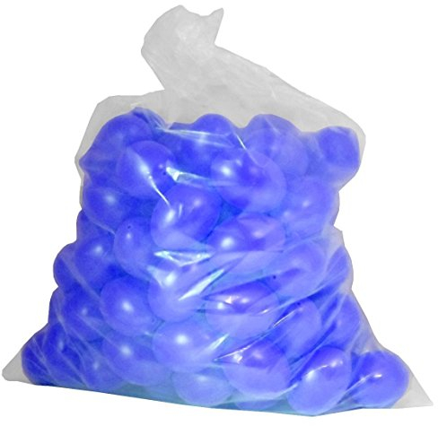 Prell Ostereier Plastik/Kunststoff, Eier, Deko, Osterdekoration, zum Aufhängen, Bemalen und Dekorieren ca. 60mm 100 Stück blau