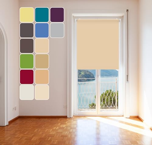 Tageslicht Classic Rollo Champagner 100x215cm Klemm Fix Rollo