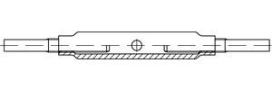 DIN 147 Spannschlösser Stahl SP AE M 30 galvanisch v