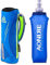 AONIJIE Homme/Femme et sports de plein air Marathon à main levée d'hydratation Sac randonnée Course à la main Tenue Sac + 1 Pcs 500 ml flasks (Blue+1pcs 500ML Soft flask)