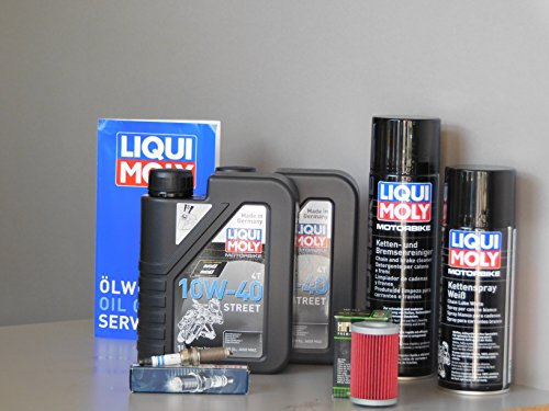 MotorFunSports Wartungs Set KTM RC 125 Öl Ölfilter Zündkerze Kette Inspektion Service