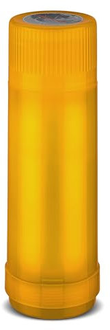 ROTPUNKT Isolierflasche 40 MAX I für heiße u. kalte Getränke I langanhaltender Geschmack - Glaseinsatz I 24 Std heiß 36 Std kalt I BPA frei (Glossy Gold, 0,75 l)