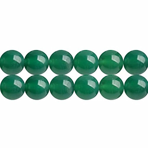 SKYBEADS Natürliche Grün Achat 8mm Edelstein Lose Perlen für Schmuckherstellung 38cm Strang Approx 46 Stück