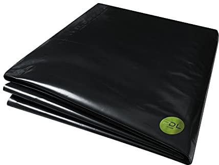 PDL - Pegdev 5m X 4m 250G BLACK POLYTHENE PLASTIC SHEETING GARDEN DIY