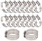 Glarks 20Pcs 304 Stainless Steel Adjustable 33-57MM Range Worm Gear Hose Clamps Assortment Kit, Fuel Line Clamp for Water Pipe, Plumbing, Automotive and Mechanical Application (33-57MM)