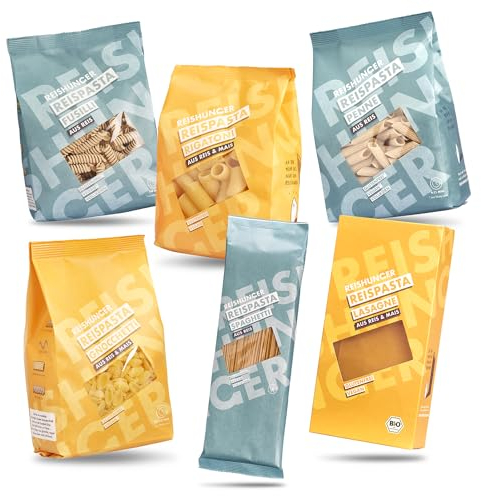REISHUNGER Reispasta 6er Set - Großes Reishunger Reispasta Probierset (5x400g, 1x250g)