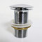 PROKIRA® Push POP Up Waschtisch Waschbecken Ablauf Ventil Siphon Massiv Messing Verchromt ohne Überlauf