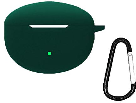 YHFZR Custodia per Huawei Freebuds 4i, Cute Custodia Protettiva in Silicone Case Cover per Huawei Freebuds 4i con Cinturino ad Anello, Verde