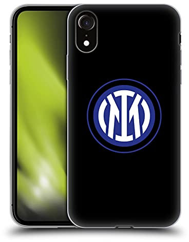 Head Case Designs Offizielle Inter Milan Logo Auf Schwarz Abzeichen Soft Gel Handyhülle Hülle kompatibel mit Apple iPhone XR