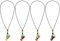 HEALLILY 4 Stück Trommeln Djembe Trommel hängende afrikanische Trommel Anhänger Holz Classic Jambe Drummer Mini Djembe Percussion afrikanische Hand Drum Geschenk